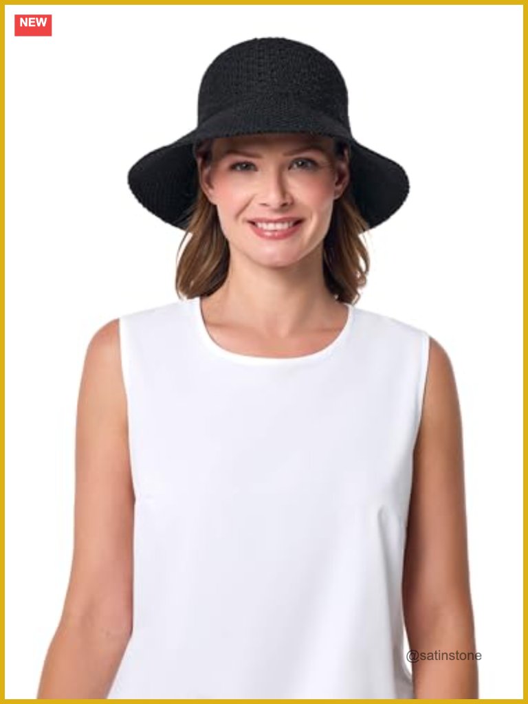 Upf 50+ Sun Protection Cloche Hat - Packable, Crushable, Moisture Wicking